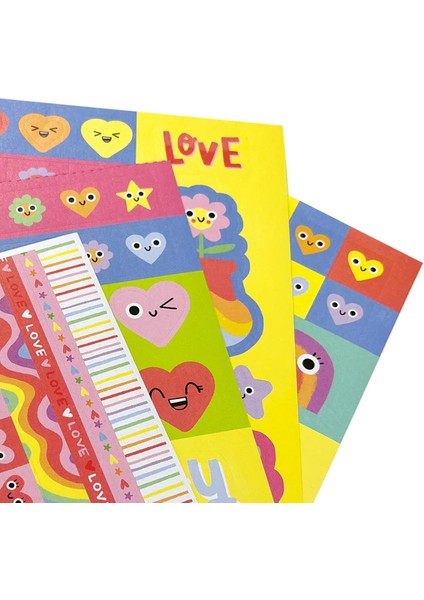 Ooly Stickiville Çıkartmalar - Happy Hearts