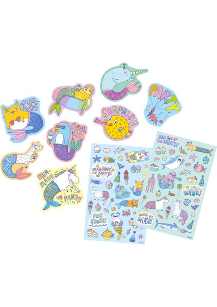Ooly Kokulu Sticker Seti - Mer-Made To Party