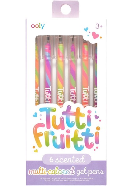Klasik Renkler Ooly Tutti Frutti Kokulu 6’lı Jel Kalem