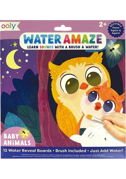 Ooly Water Amaze Boyama Seti - Baby Animals