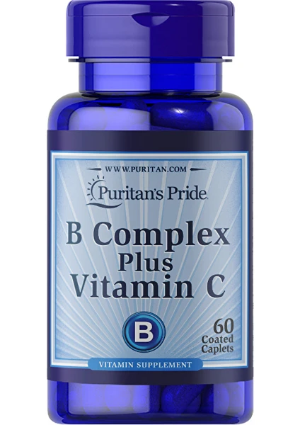 Puritan's Pride B Complex Plus Vitamin C 500 Mg 60 Tablet