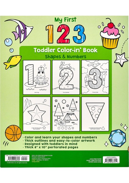 Ooly Boyama Kitabı - 123 Shapes & Numbers fiyatları