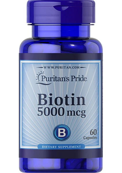 Puritan's Pride Biotin 5000 Mcg 60 Kapsül