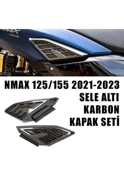 Yamaha Nmax 125/155 2021-2023 Sele Altı Karbon Kapak Seti