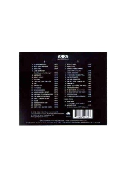 Abba - Definitive Collection - 2 CD