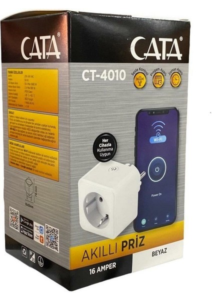 CT-4010 16 Amper Akıllı Priz