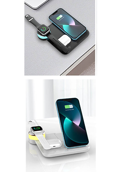 Wireless Charger 4 In 1 Beyaz