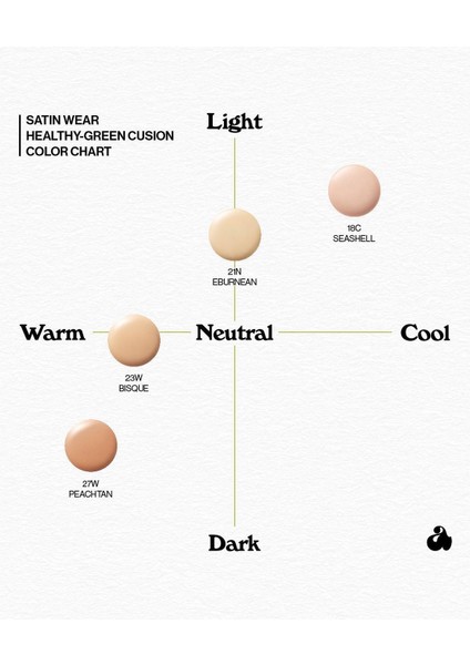 Satin Wear Healty-Green Cushion 15GR NO:23W Bisque Yedek modelleri