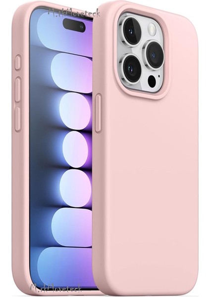 iPhone 15 Pro Uyumlu Renkli Silikon Telefon Kılıfı