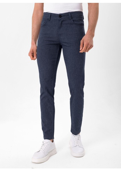 Normal Bel Normal Paça Slim Fit Lacivert Erkek Pantolon PN2020500543