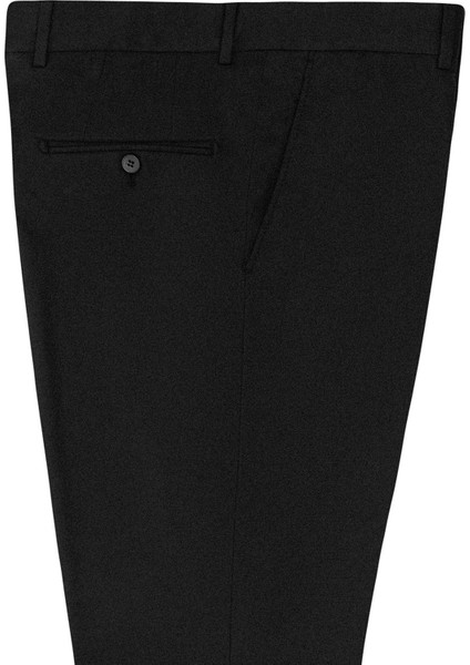 Normal Bel Normal Paça Regular Fit Siyah Erkek Pantolon PN1014300205