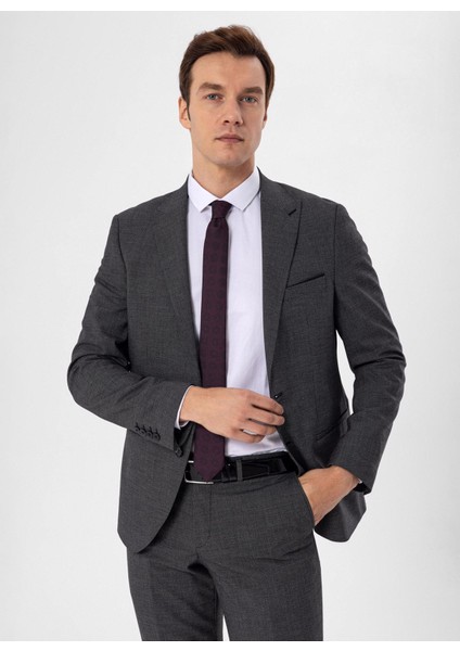 Normal Bel Slim Fit Siyah Erkek Takım Elbise TK1006900261 fırsatları
