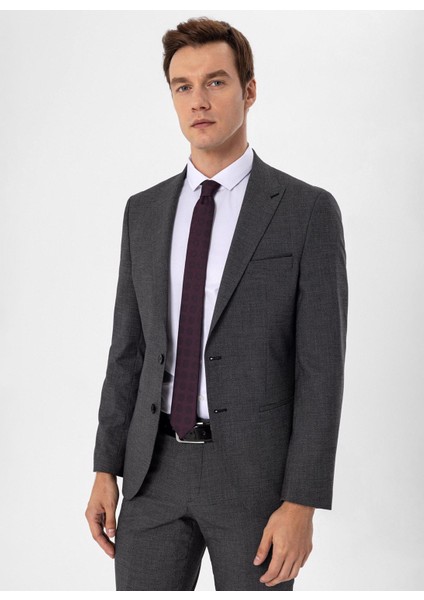 Normal Bel Slim Fit Siyah Erkek Takım Elbise TK1006900261 indirimleri