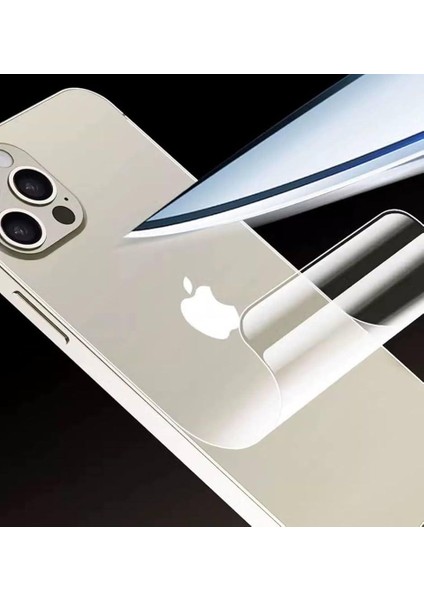 iPhone 15 Pro Arka Cam Çerçeve Kenar Koruyucu Çizilmeye Karşıt 360 Film Clear Şeffaf Parlak Hidrojel