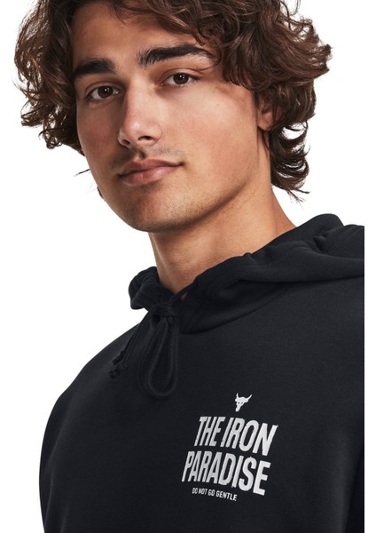 Siyah Erkek Kapüşon Yaka Sweatshirt 1380107-001 Pjt Rock Rival Fleece H