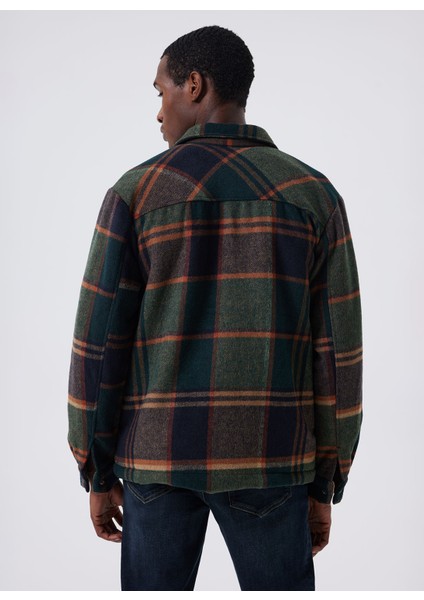 Regular Fit Zümrüt Yeşili Erkek Gömlek 241 Lcm 241043 Galvın Zumrut-Taba E modelleri