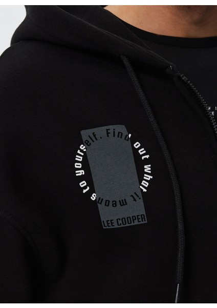 Kapüşon Yaka Siyah Erkek Sweatshırt 241 Lcm 241009 Merry Sıyah indirimleri