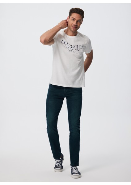 Jagger Normal Bel Dar Kesim Düz Paça Yeşil Erkek Jean Pantolon