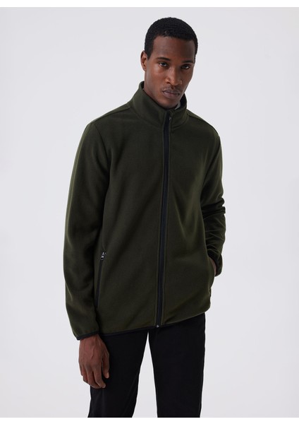 Haki Erkek Polar Sweatshırt 241 Lcm 241028 Tudıo Hakı