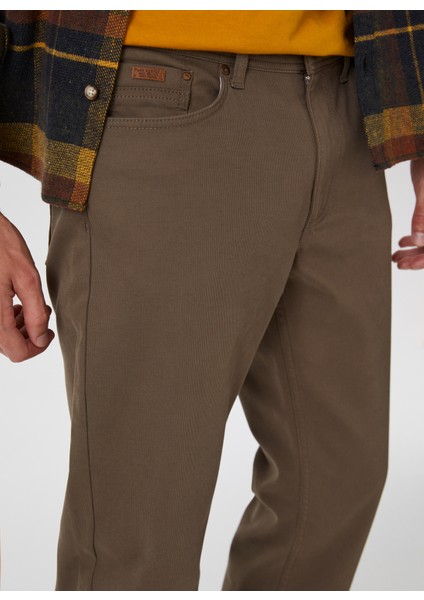 Normal Bel Slim Straight Deve Tüyü Erkek Chino Pantolon 241 Lcm 221002 Jagger Camel