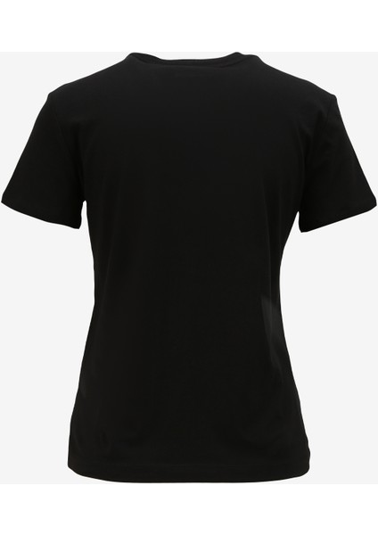 Bisiklet Yaka Baskılı Siyah Kadın T-Shirt 75PAHF04 fiyatları