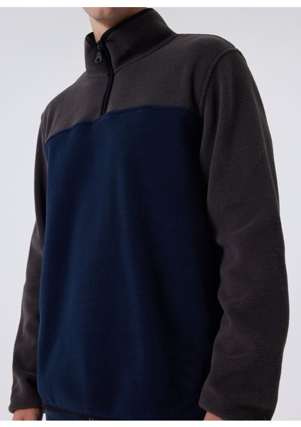 Lacivert Erkek Polar Sweatshırt 241 Lcm 241027 Dıago Lacıvert-Antra