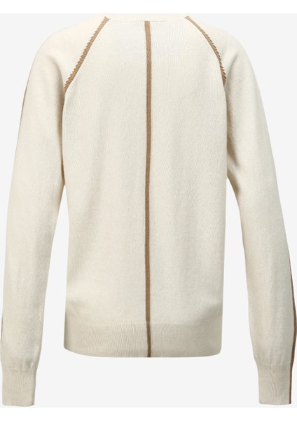 Bisiklet Yaka Normal Düz Ekru Kazak Kadın Mgkd03001 fiyatları