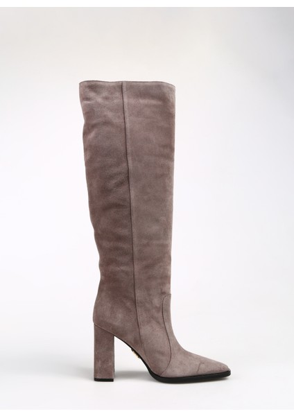 Vizon Kadın Deri Çizme Amane