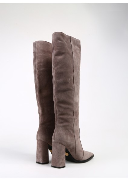 Vizon Kadın Deri Çizme Amane modelleri