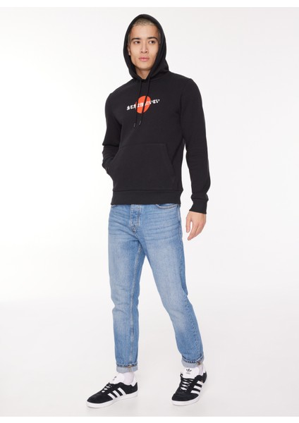 Kapüşon Yaka Siyah Erkek Sweatshırt 12261176_JORBEHIND Sweat Hood Exc fiyatları