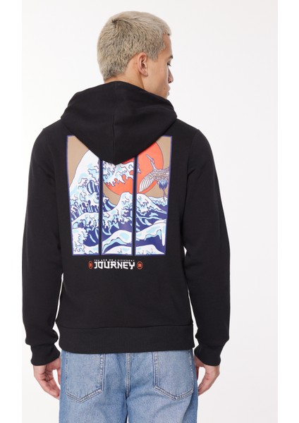 Kapüşon Yaka Siyah Erkek Sweatshırt 12261176_JORBEHIND Sweat Hood Exc indirimleri
