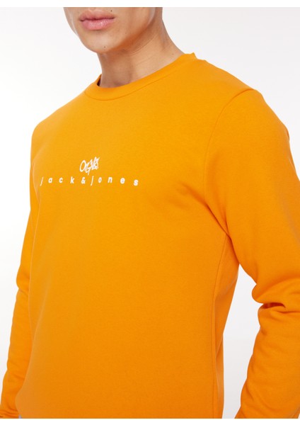 Bisiklet Yaka Turuncu Erkek Sweatshırt 12261180_JORSILVERLAKE Sweat Crew fırsatları