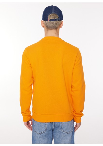 Bisiklet Yaka Turuncu Erkek Sweatshırt 12261175_JPRBLULOGO Sweat Crew Exc indirimleri
