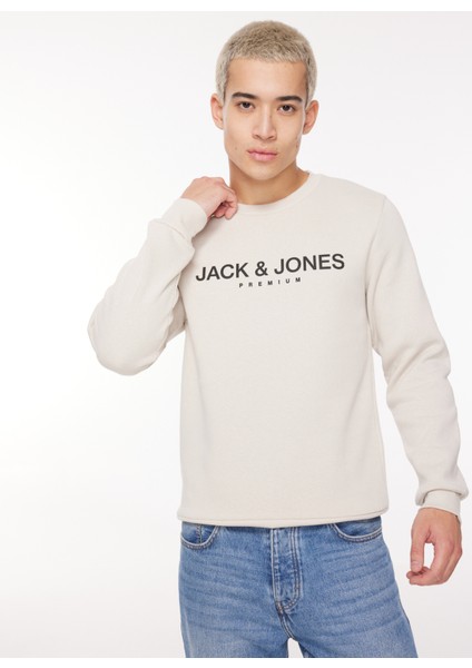 Bisiklet Yaka Gri Erkek Sweatshırt 12261174_JPRBLAJACOB Sweat Crew Exc fiyatları