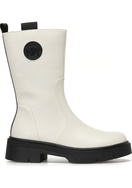 Forren 3pr Kırık Beyaz Kadın Postal