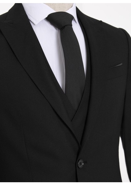 Normal Bel Slim Fit Siyah Erkek Takım Elbise TK1001100128 fiyatları