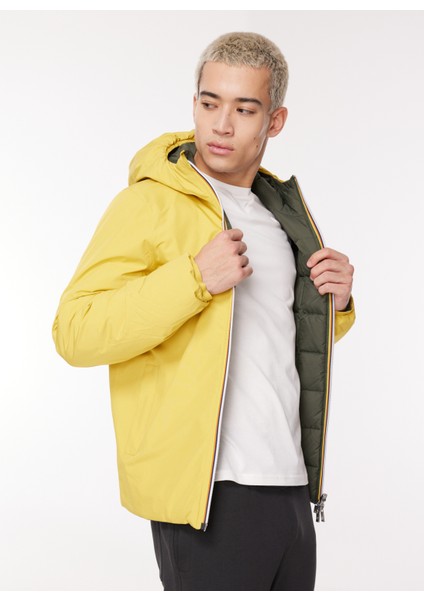 Sarı - Yeşil Erkek Mont K4121NW_JACK Eco Stretch Thermo Dou