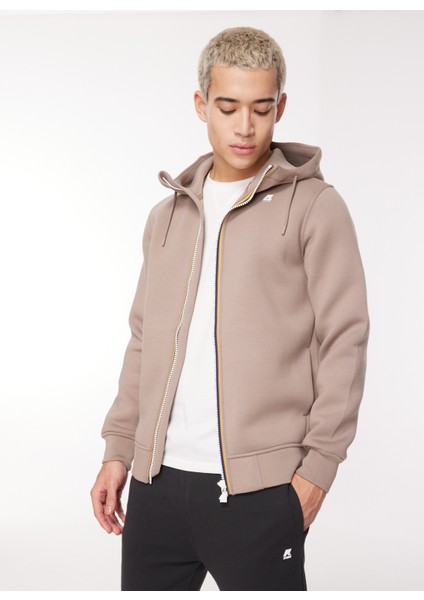 Kapüşon Yaka Bej Erkek Sweatshırt K21171W_RAINER Spacer