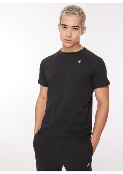 Bisiklet Yaka Düz Siyah Erkek T-Shirt K0074Q0_EDWING fiyatları
