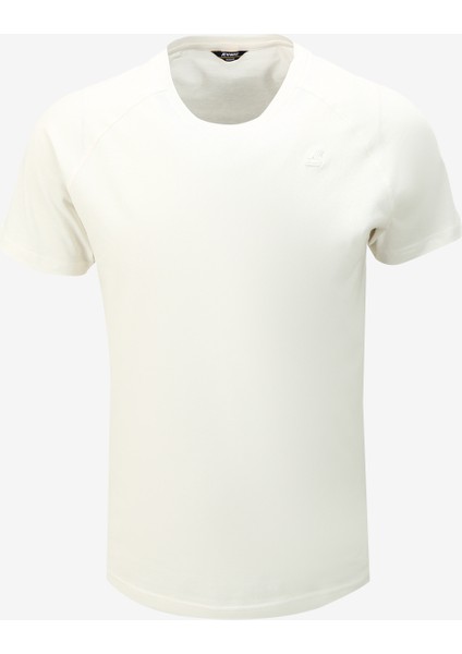 Bisiklet Yaka Düz Beyaz Erkek T-Shirt K0074Q0_EDWING