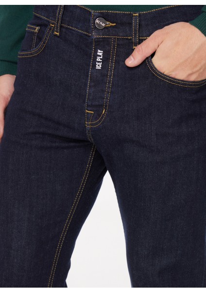 Normal Bel Slim Fit Erkek Denim Pantolon 23IU1M02SL26020_PANTALONE 5 Tasche fırsatları