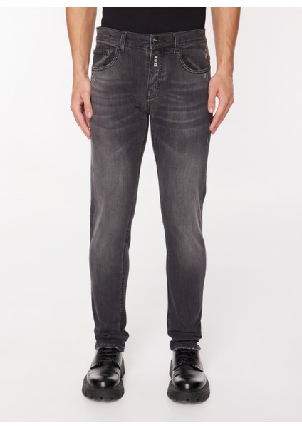 Normal Bel Slim Fit Erkek Denim Pantolon 23IU1M02SL46019_PANTALONE 5 Tasche modelleri