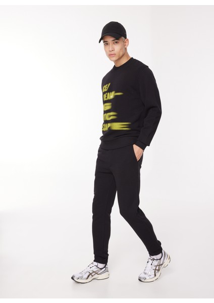 Normal Siyah Erkek Eşofman Altı 23IU1M0B0136323_PANTALONE Jersey
