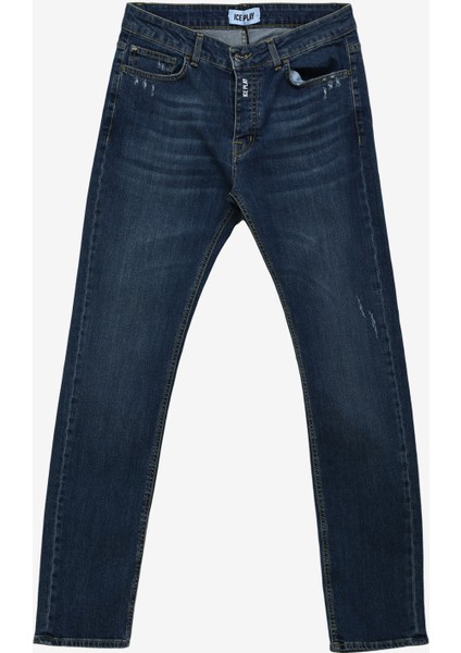 Normal Bel Regular Fit Erkek Denim Pantolon 23IU1M021R16020_PANTALONE 5 Tasche