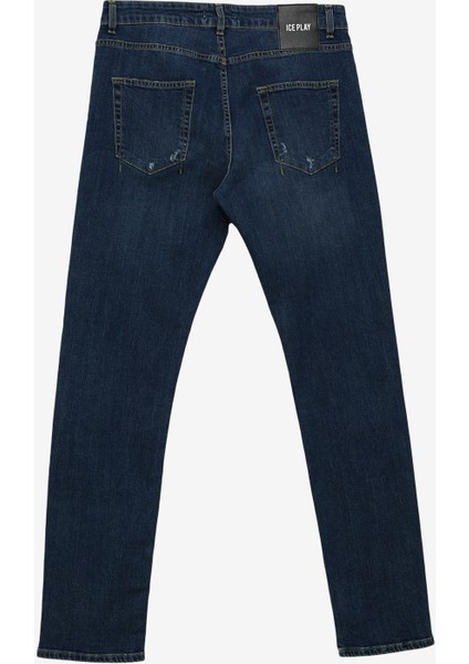 Normal Bel Regular Fit Erkek Denim Pantolon 23IU1M021R16020_PANTALONE 5 Tasche