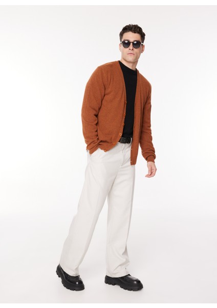 Düz Siyah Erkek Hırka Kcw G511 Repocket_repocket Regular