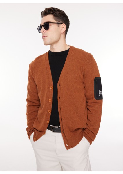 Düz Siyah Erkek Hırka Kcw G511 Repocket_repocket Regular modelleri