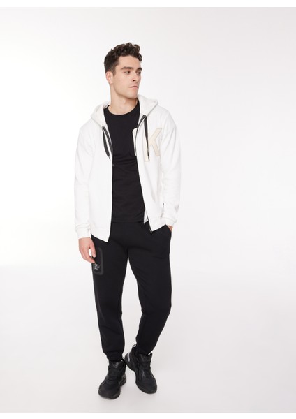 Kapüşon Yaka Krem Erkek Sweatshırt Hzw G500 Key_downtown Regular Fıt fiyatları