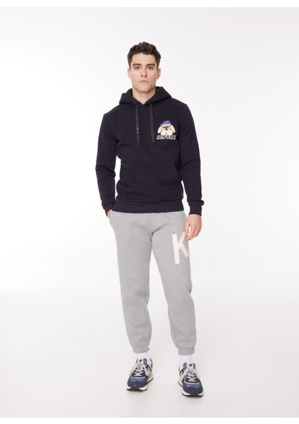 Kapüşon Yaka Lacivert Erkek Sweatshırt Hew G502 Dog_downtown Regular Fıt modelleri