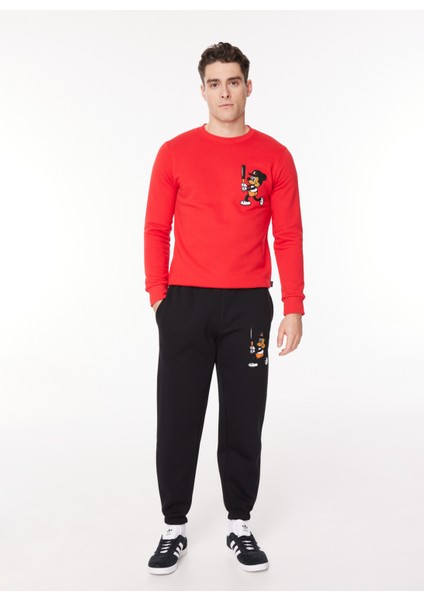 Loose Fit Siyah Erkek Eşofman Altı Pxw G501 Mouse_downtown Loose Fıt